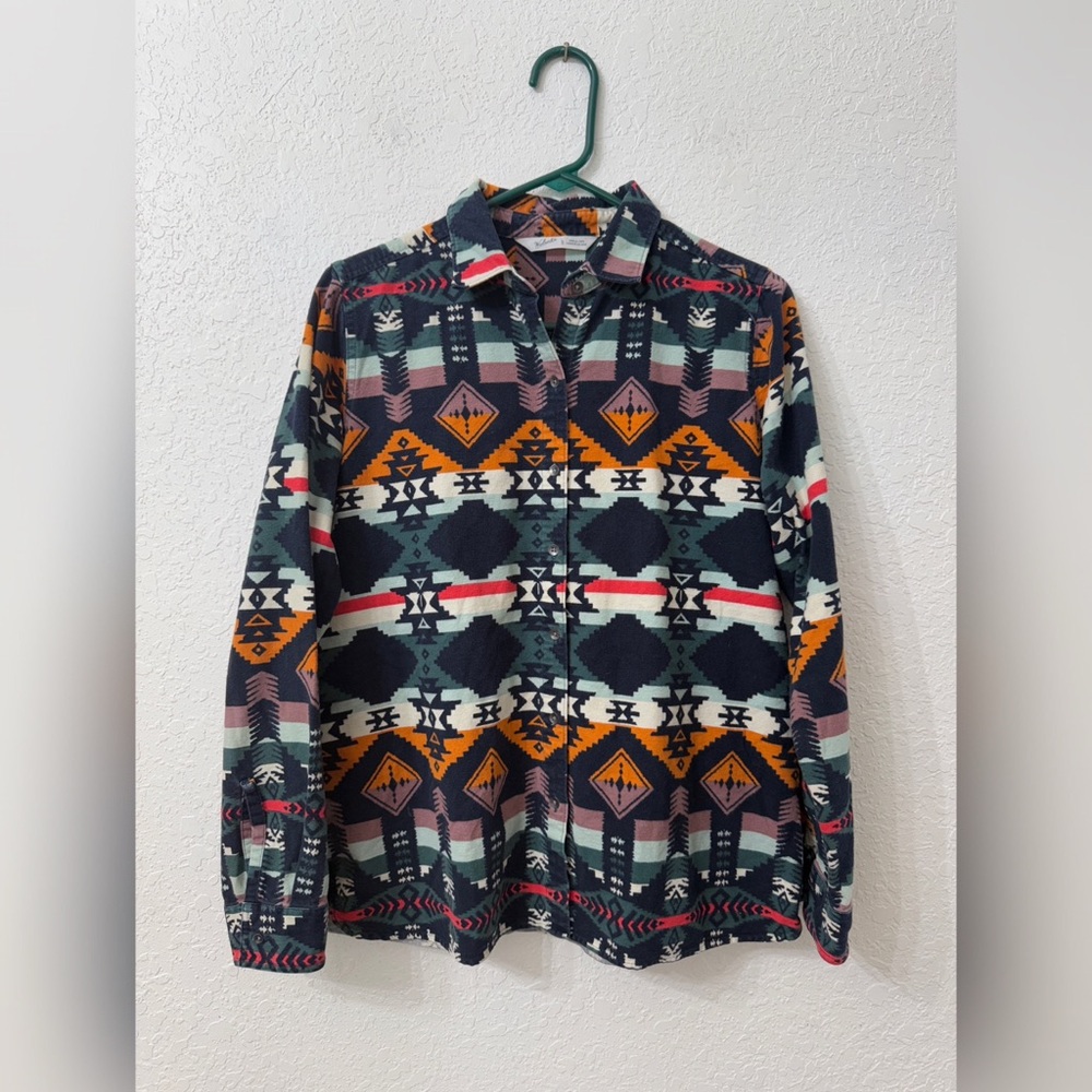 Woolrich Western Keystone Printed Chamois Shirt - L